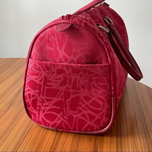 DvF Weekender Bag - Red Diane von Furstenburg Tote - Picture 6 of 12